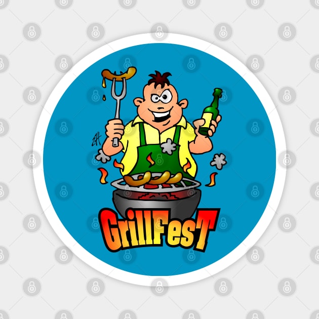 Grillfest Magnet by Cardvibes